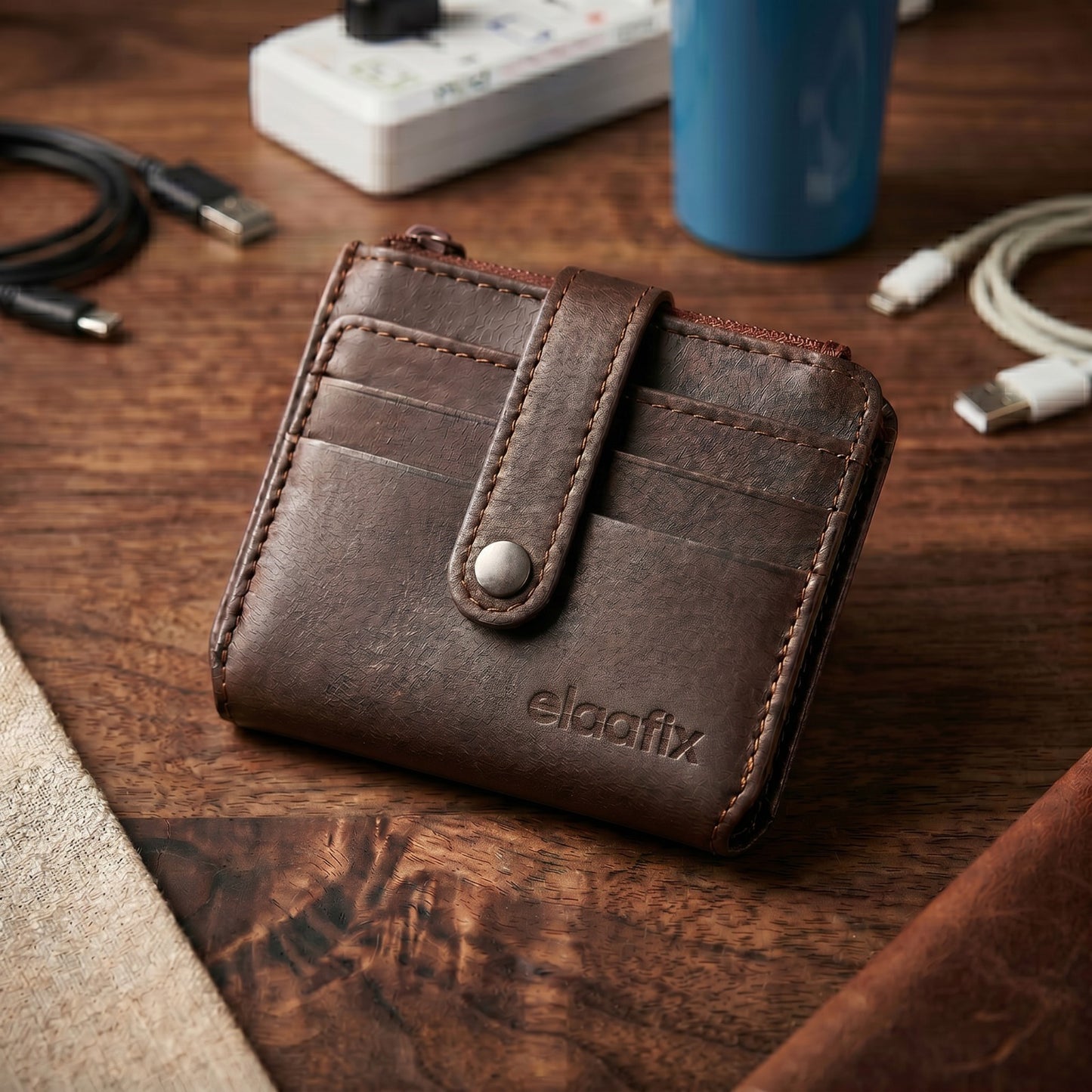 Elaafix Secure Snap Card Holder Wallet